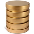 thumbnail image 1 of Meridian Furniture Levels Brushed Gold Round End Table, 1 of 7