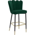thumbnail image 1 of Meridian Furniture Lily Green Velvet Stool (Set of 2), 1 of 4