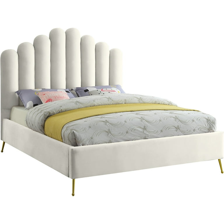 Meridian Furniture Lily Velvet King Bed Meridian Furniture Lily Velvet King Bed