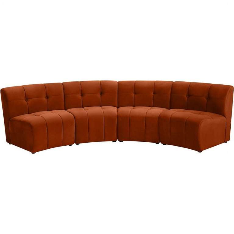 Meridian Furniture Limitless Modular Velvet Loveseat Meridian Furniture Limitless Modular Velvet Loveseat