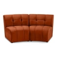 thumbnail image 1 of Meridian Furniture Limitless Cognac Velvet Modular Loveseat, 1 of 13