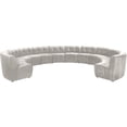 thumbnail image 1 of Meridian Furniture Limitless Cream Velvet Modular 12 Piece Sectional, 1 of 7