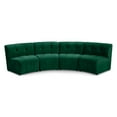 thumbnail image 1 of Meridian Furniture Limitless Green Velvet Modular 4 Piece Sectional, 1 of 14