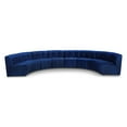 thumbnail image 1 of Meridian Furniture Limitless Navy Velvet Modular 8 Piece Sectional, 1 of 13