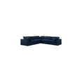 thumbnail image 1 of Meridian Furniture Linen Serene Modular Sectional Sofa with Overstuffed Cushions, Navy, 1 of 7