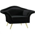 thumbnail image 1 of Meridian Furniture Lips Black Velvet Chair, 1 of 3