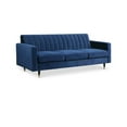 thumbnail image 1 of Meridian Furniture Lola Contemporary Velvet Sofa in Navy, 1 of 5