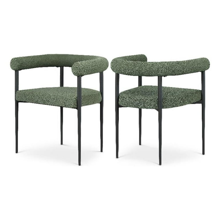 Meridian Furniture Kai Boucle Fabric Dining Chair Meridian Furniture Kai Boucle Fabric Dining Chair