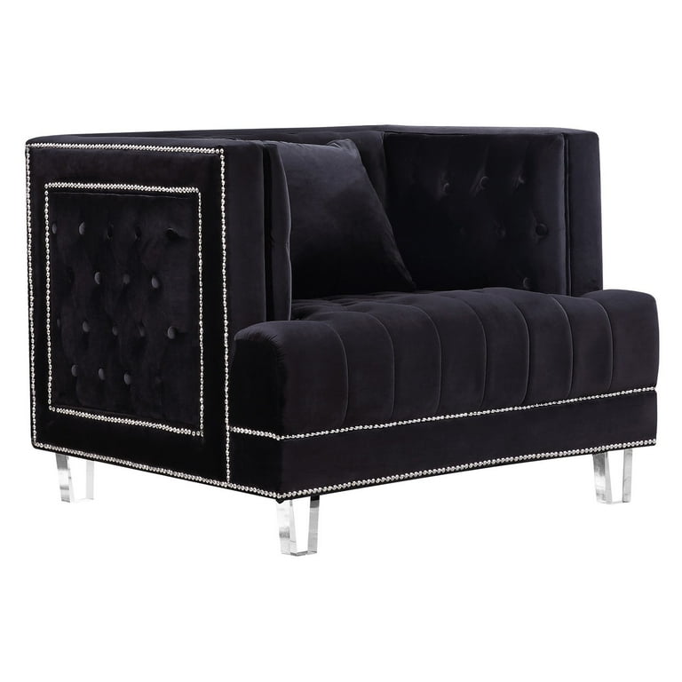 Meridian Furniture Lucas Velvet Chair Meridian Furniture Lucas Velvet Chair