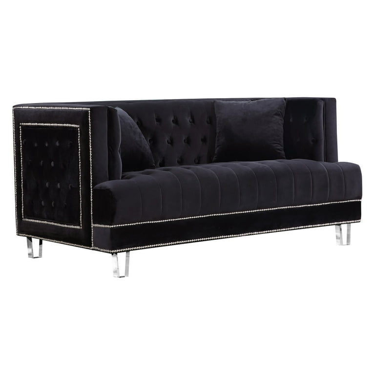 Meridian Furniture Lucas Velvet Loveseat Meridian Furniture Lucas Velvet Loveseat