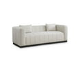 thumbnail image 1 of Meridian Furniture Lucia Beige Linen Textured Fabric Sofa, 1 of 8