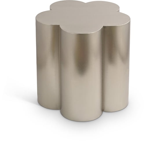 Meridian Furniture Lucky Silver Iron End Table