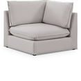 thumbnail image 1 of Meridian Furniture Mackenzie Beige Durable Linen Textured Corner, 1 of 7