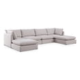 thumbnail image 1 of Meridian Furniture Mackenzie Beige Durable Linen Textured Modular Sectional, 1 of 12