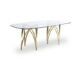 thumbnail image 1 of Meridian Furniture Madelyn Gold Dining Table, 1 of 5
