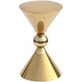 thumbnail image 1 of Meridian Furniture Malia Gold Metal Hourglass Shaped End Table, 1 of 5