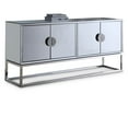 thumbnail image 1 of Meridian Furniture Marbella Solid Wood Sideboard/Buffet in Chrome, 1 of 6