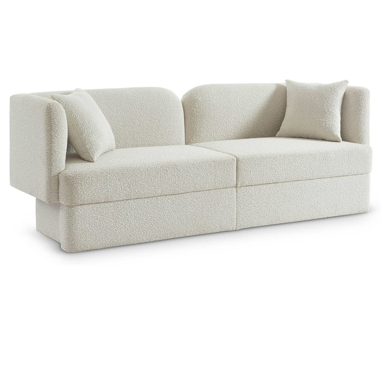 Meridian Furniture Marcel Boucle Fabric Sofa Meridian Furniture Marcel Boucle Fabric Sofa