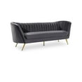thumbnail image 1 of Meridian Furniture Margo Grey Velvet Sofa, 1 of 7