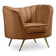 thumbnail image 1 of Meridian Furniture Margo Saddle Velvet Chair, 1 of 24