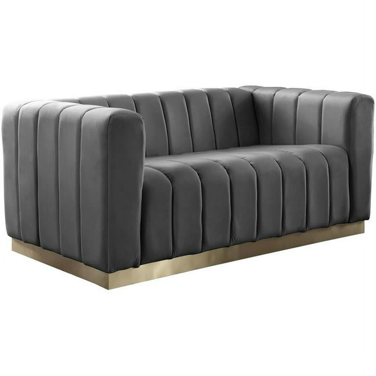 Meridian Furniture Marlon Velvet Loveseat Meridian Furniture Marlon Velvet Loveseat