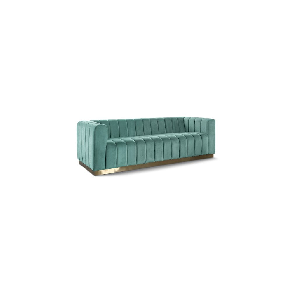 Meridian Furniture Marlon Mint Velvet Sofa