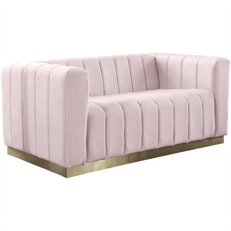 Meridian Furniture Marlon Velvet Loveseat Meridian Furniture Marlon Velvet Loveseat