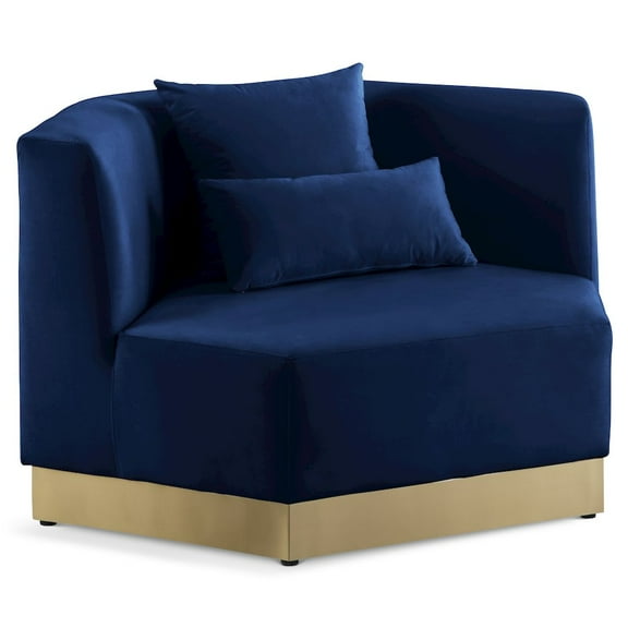 Meridian Furniture Marquis Navy Velvet Chair