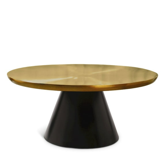 Meridian Furniture Martini Brushed Gold/Matte Black Coffee Table