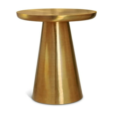 Meridian Furniture Martini Brushed Gold Metal End Table