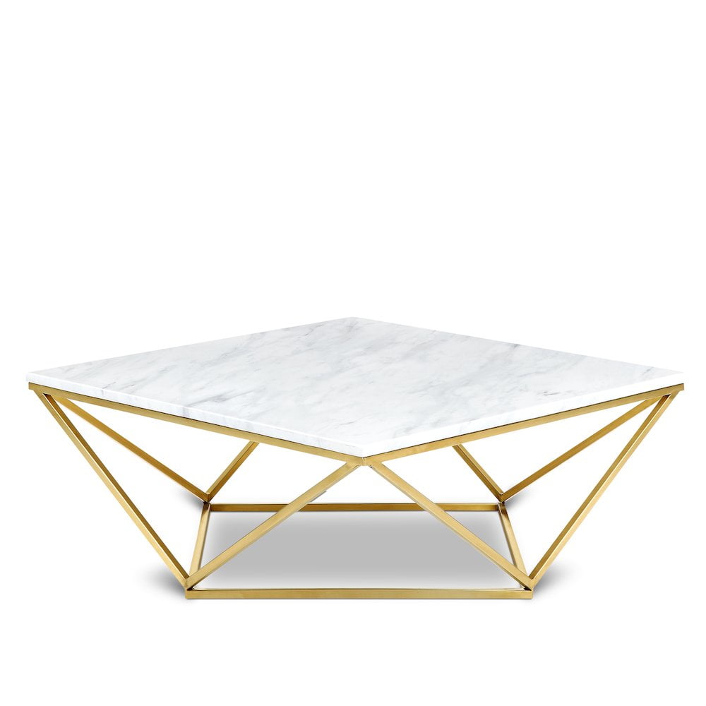 Mason Square 36" Gold and Marble Lift-Top Coffee Table with Storage