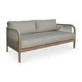 thumbnail image 1 of Meridian Furniture Maui Grey Resilient Fabric Outdoor Patio Loveseat, 1 of 8