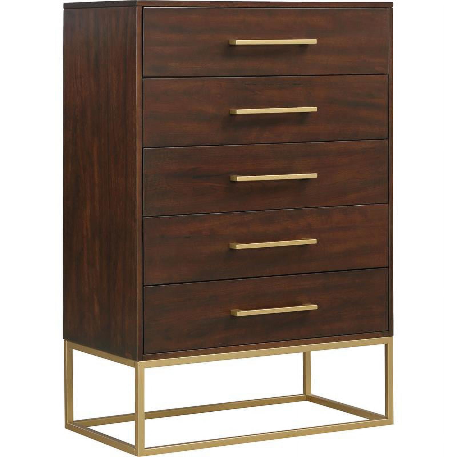 Meridian Furniture Modernist Dresser - Gold Meridian Furniture Modernist Dresser - Gold