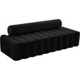 thumbnail image 1 of Meridian Furniture Melody Black Velvet Sofa, 1 of 10