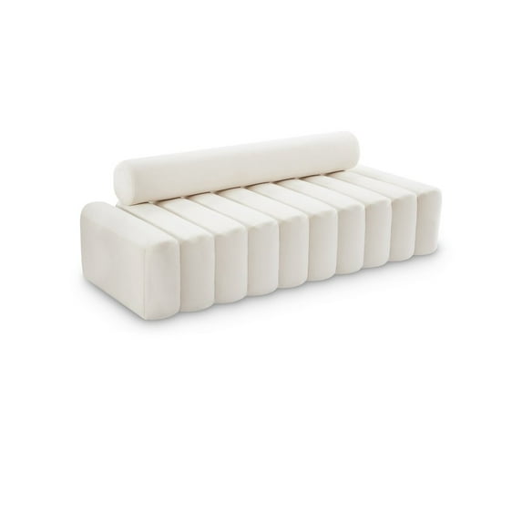 Meridian Furniture Melody Cream Velvet Sofa