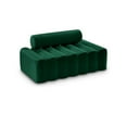 thumbnail image 1 of Meridian Furniture Melody Green Velvet Loveseat, 1 of 12