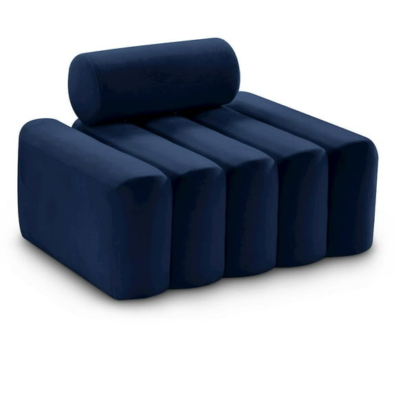Meridian Furniture Melody Navy Velvet Chair