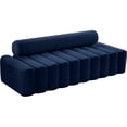 thumbnail image 1 of Meridian Furniture Melody Navy Velvet Sofa, 1 of 12