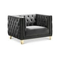 thumbnail image 1 of Meridian Furniture Michelle Gray Velvet Chair, 1 of 10
