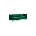 thumbnail image 1 of Meridian Furniture Michelle Green Velvet Sofa, 1 of 10
