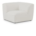 thumbnail image 1 of Meridian Furniture Miramar Cream Durable Linen Textured Corner, 1 of 7