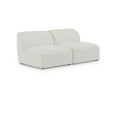 thumbnail image 1 of Meridian Furniture Miramar Cream Durable Linen Textured Modular Sofa, 1 of 8