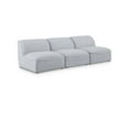 thumbnail image 1 of Meridian Furniture Miramar Grey Durable Linen Textured Modular Sofa, 1 of 8