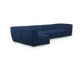 thumbnail image 1 of Meridian Furniture Miramar Navy Durable Linen Textured Modular Sectional, 1 of 14