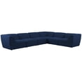 thumbnail image 1 of Meridian Furniture Miramar Navy Durable Linen Textured Modular Sectional, 1 of 8