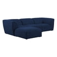 thumbnail image 1 of Meridian Furniture Miramar Navy Durable Linen Textured Modular Sectional, 1 of 19