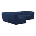 thumbnail image 1 of Meridian Furniture Miramar Navy Durable Linen Textured Modular Sectional, 1 of 17