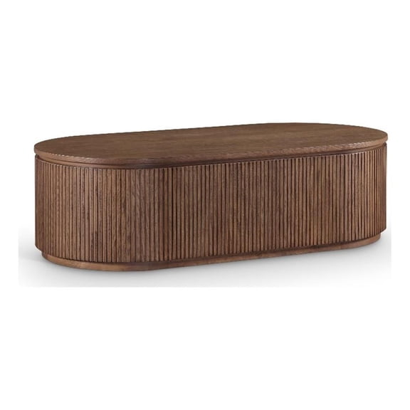 Meridian Furniture Moana Brown Wood Storage Coffee Table