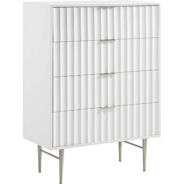 Meridian Furniture Modernist Chest - Chrome Meridian Furniture Modernist Chest - Chrome
