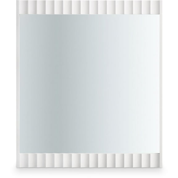 Meridian Furniture Modernist White Gloss Mirror